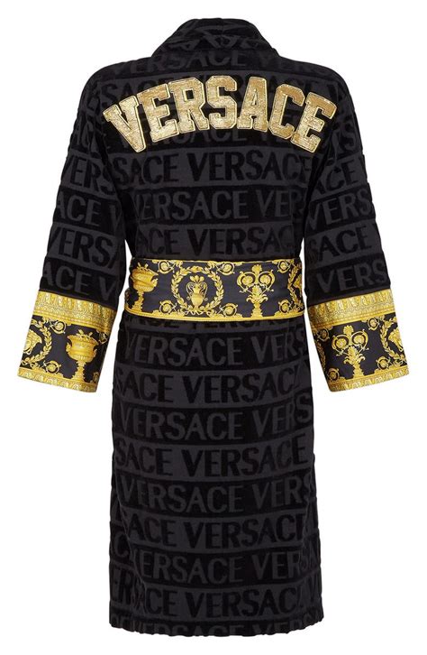 versace robe black and gold price|Versace his and hers robes.